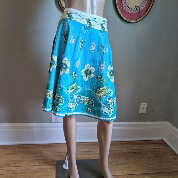 Vintage Y2K Limited Too Midi Skirt Floral Sequin 2000s Cottage Twee Size 14 - Picture 1 of 10